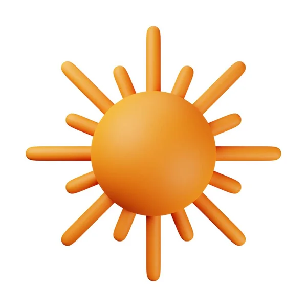 Orange Sun Illustration — Stockfoto