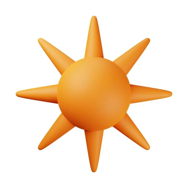 Pomarańczowe Słońce Ilustracja — Zdjęcie stockowe