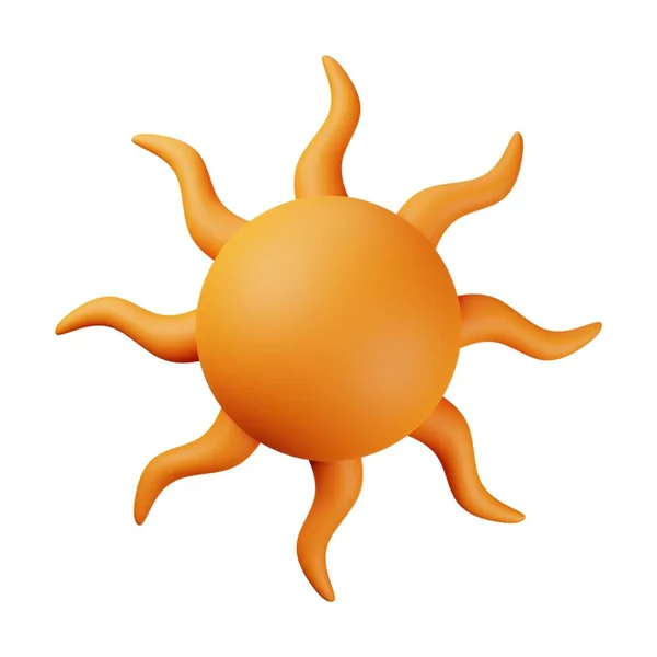 Πορτοκαλί Sun Εικονογράφηση — Φωτογραφία Αρχείου