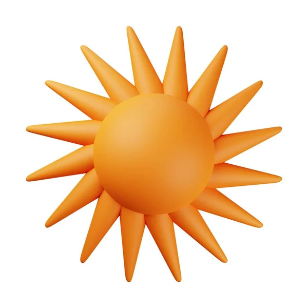 Sol Naranja Ilustración — Foto de Stock
