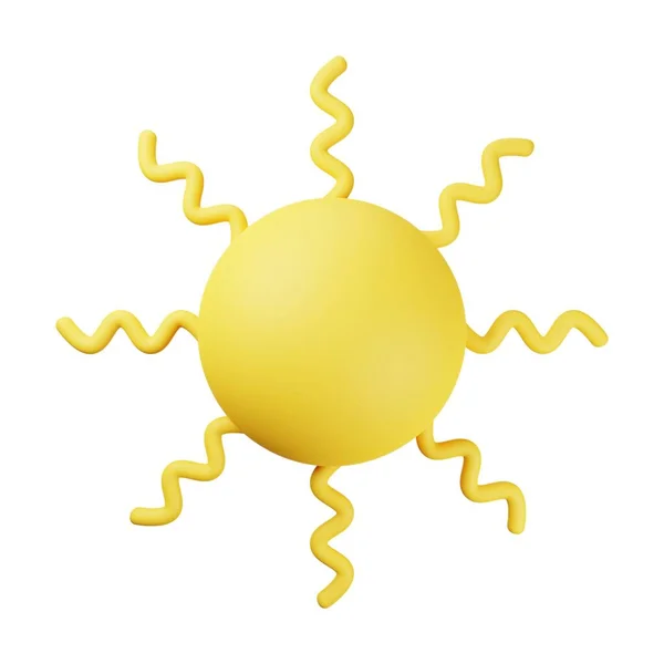Gelbe Sonne Illustration — Stockfoto