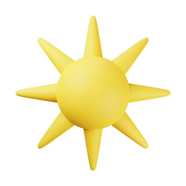 Amarelo Sol Ilustração — Fotografia de Stock