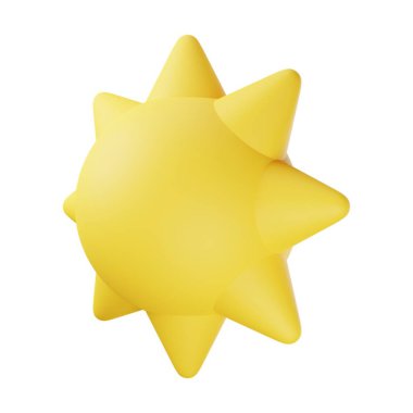 Sarı Güneş 3D Görüntü