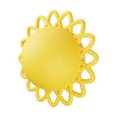 Sarı Güneş 3D Görüntü