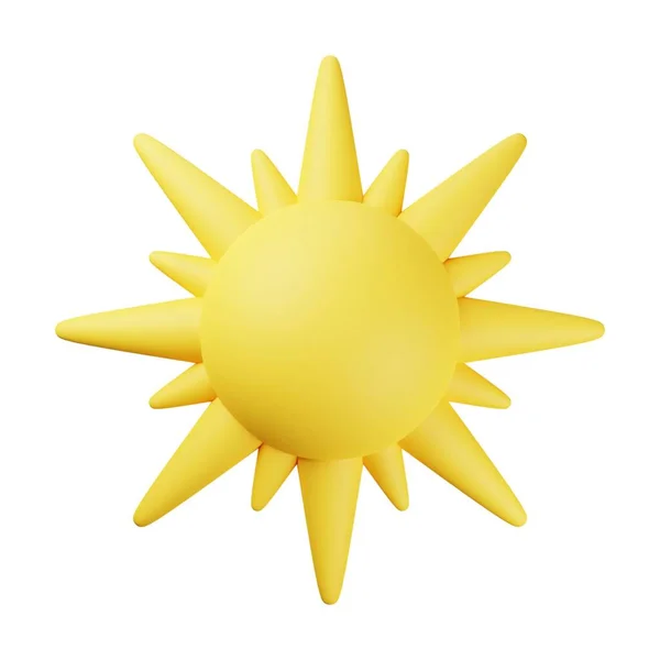 Żółte Słońce Ilustracja — Zdjęcie stockowe