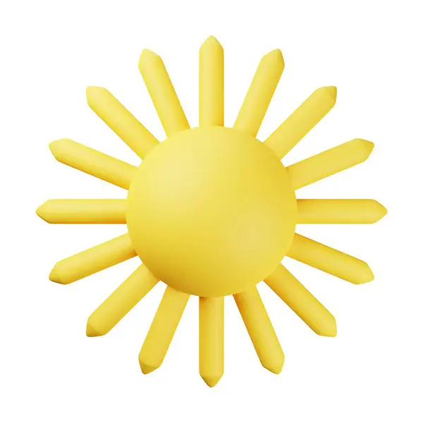 Yellow Sun Illustration — Stock Photo, Image