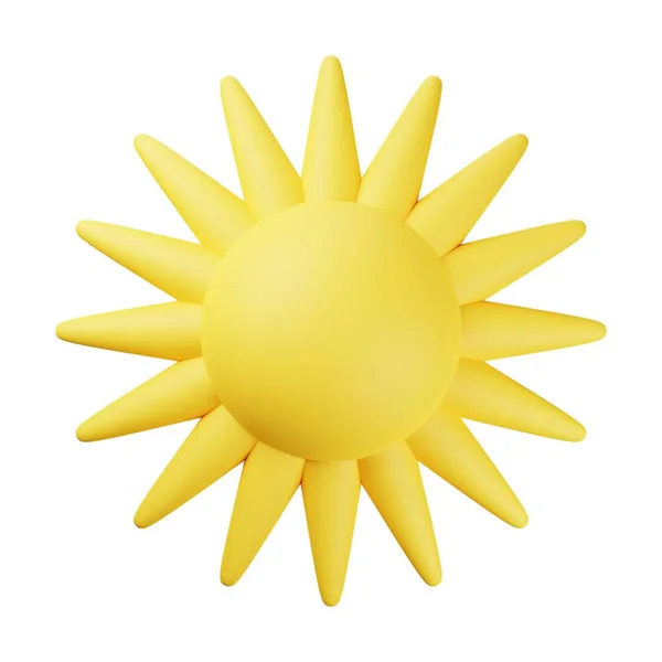 Žluté Slunce Ilustrace — Stock fotografie