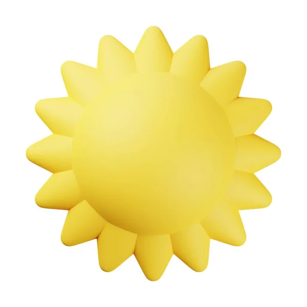 Sárga Nap Illusztráció — Stock Fotó