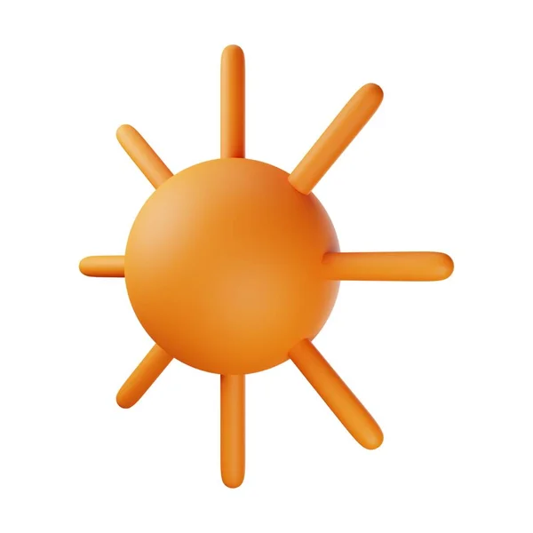 Orange Sun Illustration — 图库照片