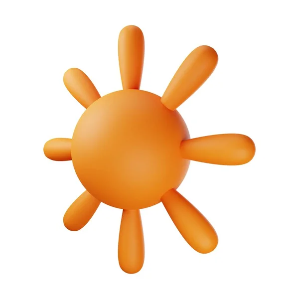 Ilustração Orange Sun — Fotografia de Stock