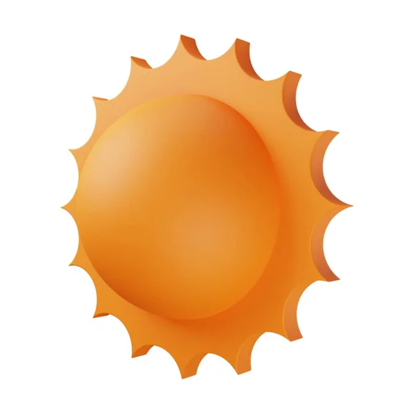 Oranje Zon Illustratie — Stockfoto
