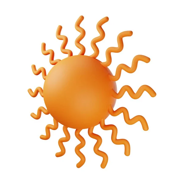 Sol Naranja Ilustración — Foto de Stock