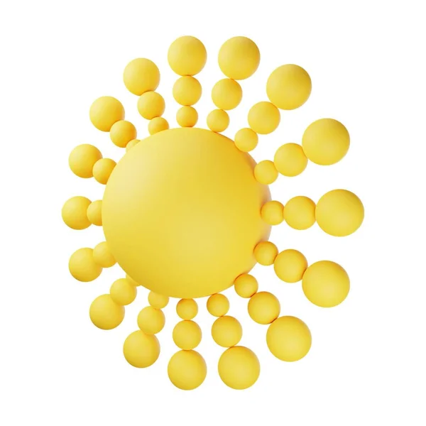 Εικονογράφηση Κίτρινο Ήλιο — Φωτογραφία Αρχείου