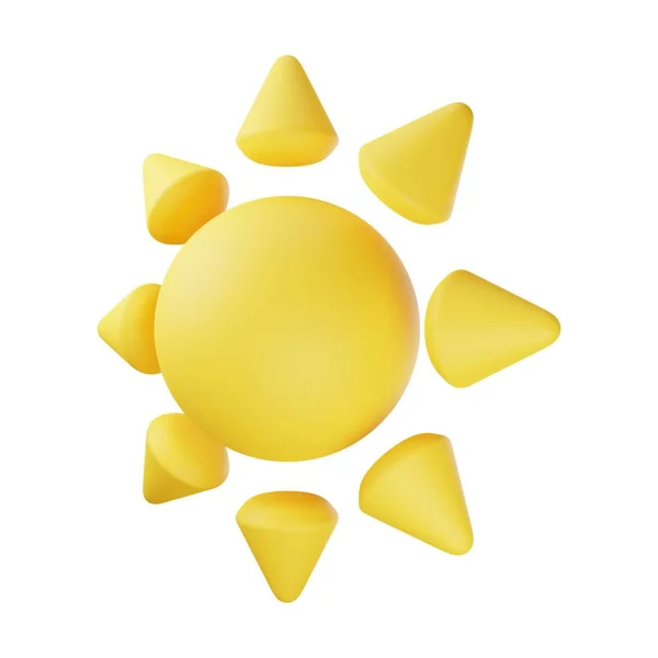 Εικονογράφηση Κίτρινο Ήλιο — Φωτογραφία Αρχείου