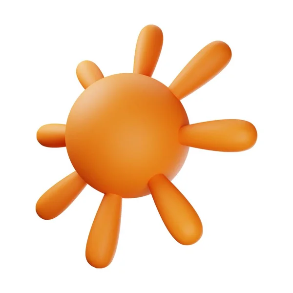 Pomarańczowe Słońce Ilustracja — Zdjęcie stockowe