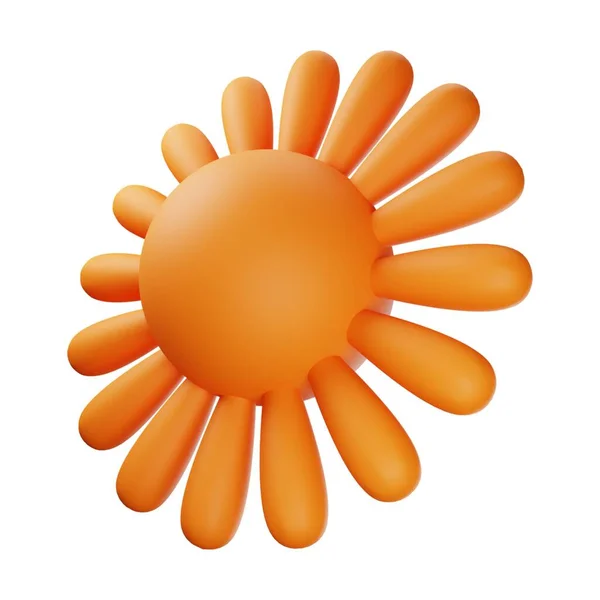 Orange Sun Illustration — 스톡 사진