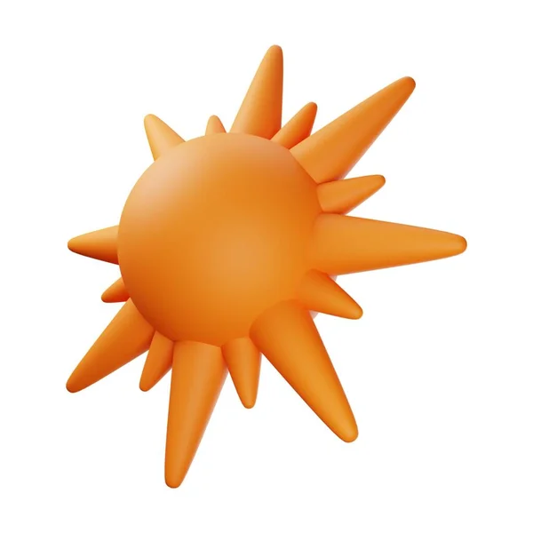 Oranje Zon Illustratie — Stockfoto