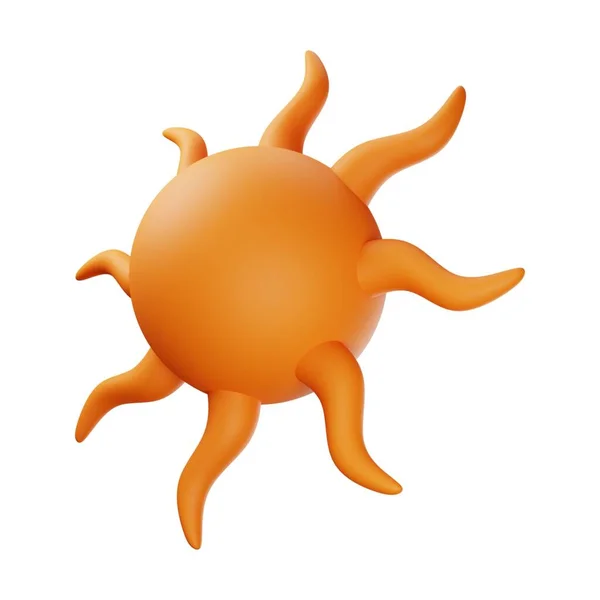 Orange Sun Illustration — Stockfoto