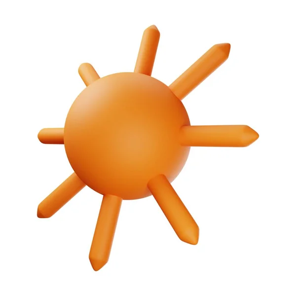Orange Sun Illusztráció — Stock Fotó