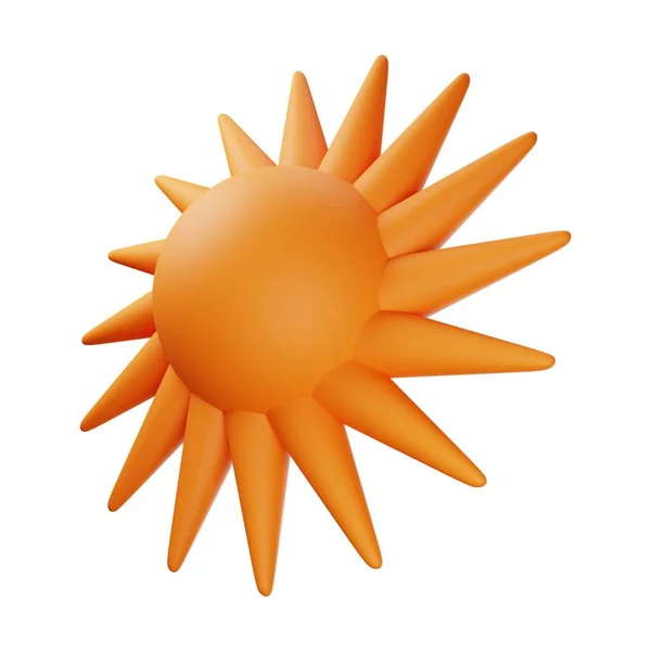 Orange Sun Illustration — 图库照片