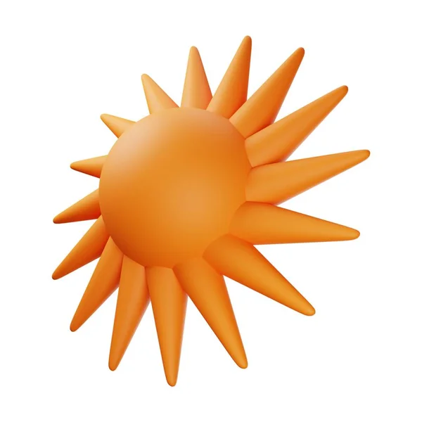 Ilustração Orange Sun — Fotografia de Stock