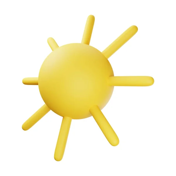 Żółte Słońce Ilustracja — Zdjęcie stockowe