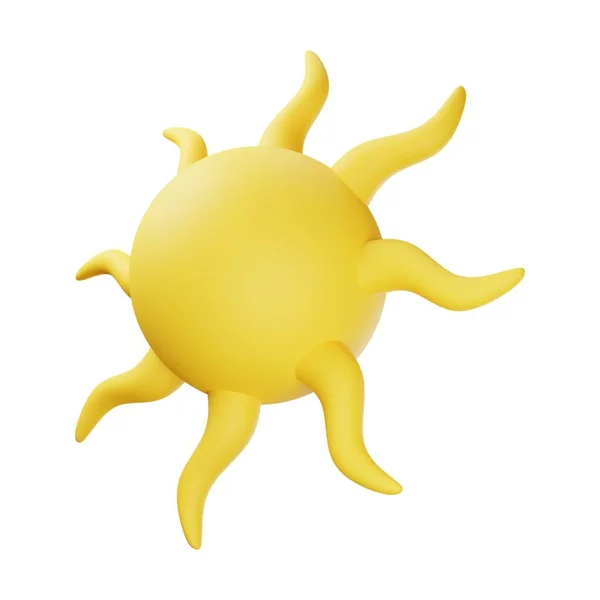 Yellow Sun Illustration — Stock Photo, Image
