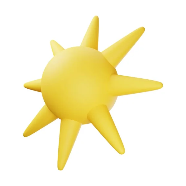 Žluté Slunce Ilustrace — Stock fotografie