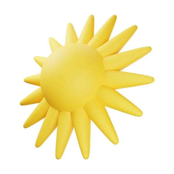 Gelbe Sonne Illustration — Stockfoto