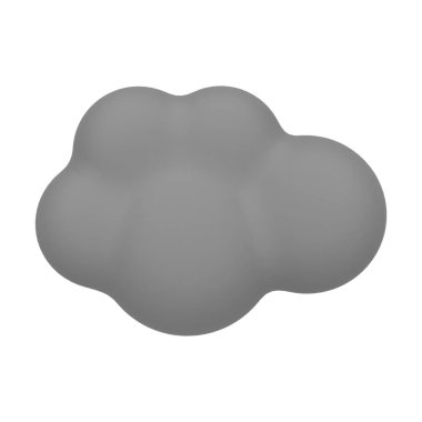 Gri Ağaç 3D Görüntü Beyaz Arkaplanda İzole Edildi