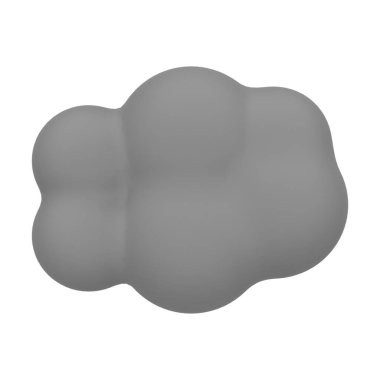 Gri Ağaç 3D Görüntü Beyaz Arkaplanda İzole Edildi