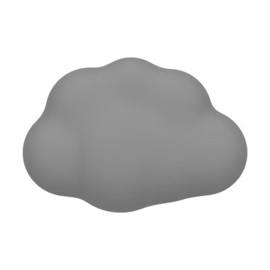 Gri Ağaç 3D Görüntü Beyaz Arkaplanda İzole Edildi