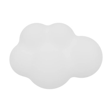 Beyaz Ağaç 3D Görüntü Beyaz Arkaplanda İzole Edildi