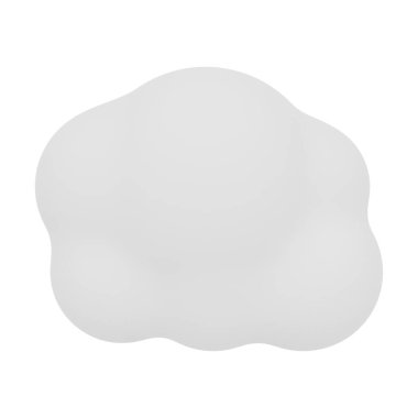 Beyaz Ağaç 3D Görüntü Beyaz Arkaplanda İzole Edildi