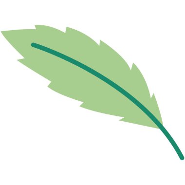 Çiçek vektör çizimi. Çiçek temalı renkli düz vektör çizimi.