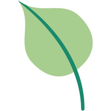 Çiçek vektör çizimi. Çiçek temalı renkli düz vektör çizimi.