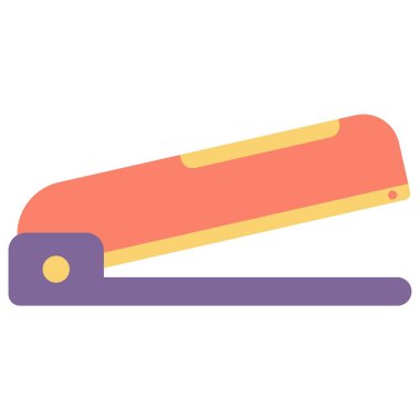 Zımba elemanı çizimi. Eğitim temalı vektör illüstrasyonu. Okula geri dön..