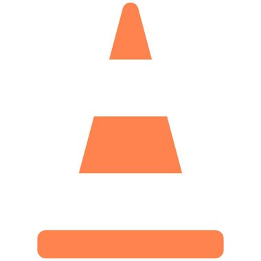 Güvenlik Konisi vektör çizimi. İnşaat temalı vektör illüstrasyonu. İşçi Partisi.