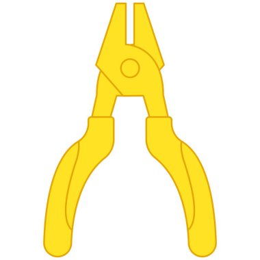 Sarı çizgi kerpeteni. İnşaat temalı vektör illüstrasyonu. İşçi Partisi.
