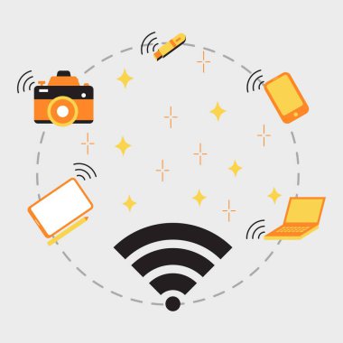 İş konsepti vektör çizimi. İş temalı katı renklerde modern düz vektör illüstrasyonu.