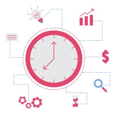 Veri analitik konsept vektör çizimi. İş temalı katı renklerde modern düz vektör illüstrasyonu.