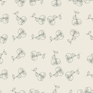 Çiçeksel çizgiler, kusursuz desenler. Arka planlar, duvar kağıtları, kumaşlar, tekstil, ambalaj kağıtları, basılı materyaller ve daha fazlası için uygundur..