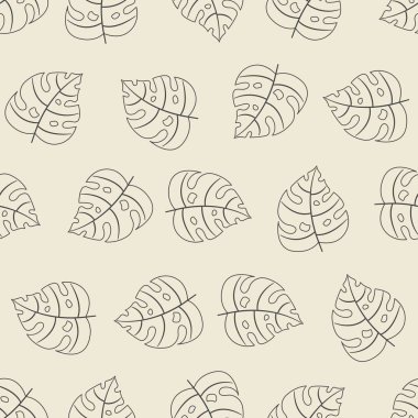 Tropik çiçek çizgisi, kusursuz sanat deseni. Arka planlar, duvar kağıtları, kumaşlar, tekstil, ambalaj kağıtları, basılı materyaller ve daha fazlası için uygundur..