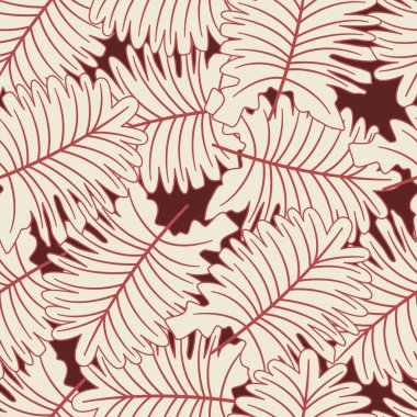 Tropik çiçek çizgisi, kusursuz sanat deseni. Arka planlar, duvar kağıtları, kumaşlar, tekstil, ambalaj kağıtları, basılı materyaller ve daha fazlası için uygundur..