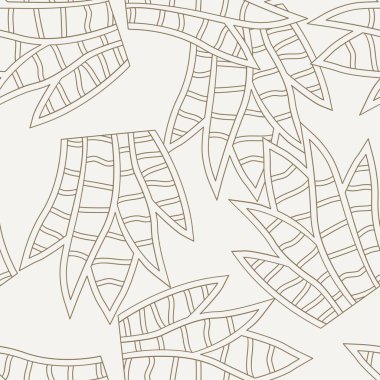 Tropik çiçek çizgisi, kusursuz sanat deseni. Arka planlar, duvar kağıtları, kumaşlar, tekstil, ambalaj kağıtları, basılı materyaller ve daha fazlası için uygundur..