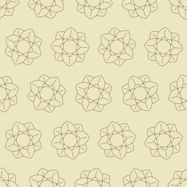 Çiçek çizgisi, kusursuz desen. Arka planlar, duvar kağıtları, kumaşlar, tekstil, ambalaj kağıtları, basılı materyaller ve daha fazlası için uygundur..