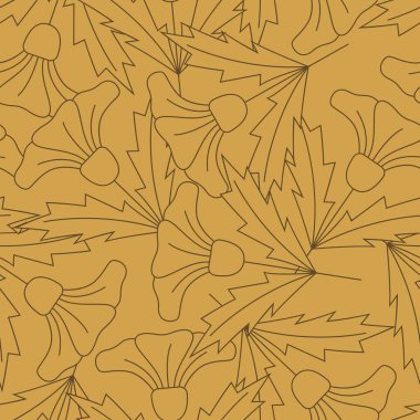 Mükemmel retro çiçek pürüzsüz desen. Arka planlar, duvar kağıtları, kumaşlar, tekstil, ambalaj kağıtları, basılı materyaller ve daha fazlası için uygundur..