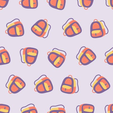 Sırt çantasında iz yok. Arka planlar, duvar kağıtları, kumaşlar, tekstil, ambalaj kağıtları, basılı materyaller ve daha fazlası için uygundur..