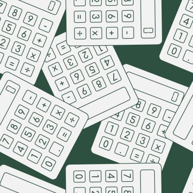 Hesap makinesi çizgisi, kusursuz desen. Arka planlar, duvar kağıtları, kumaşlar, tekstil, ambalaj kağıtları, basılı materyaller ve daha fazlası için uygundur..