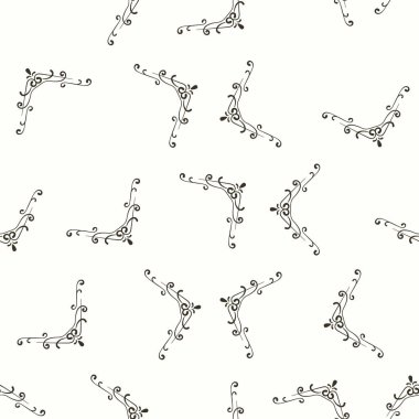 Dekoratif çerçeve kusursuz desen. Arka planlar, duvar kağıtları, kumaşlar, tekstil, ambalaj kağıtları, basılı materyaller ve daha fazlası için uygundur..